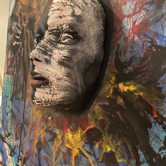 Mixed media art painting - Picture 3 of 5